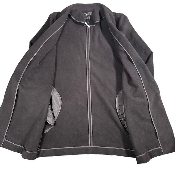 Halogen Black Double Face Open Coat Size XL - Picture 5 of 8